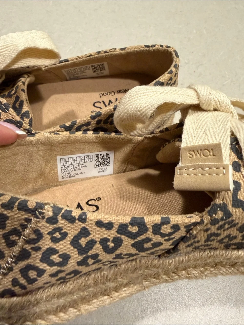 Toms espadrilles leopard